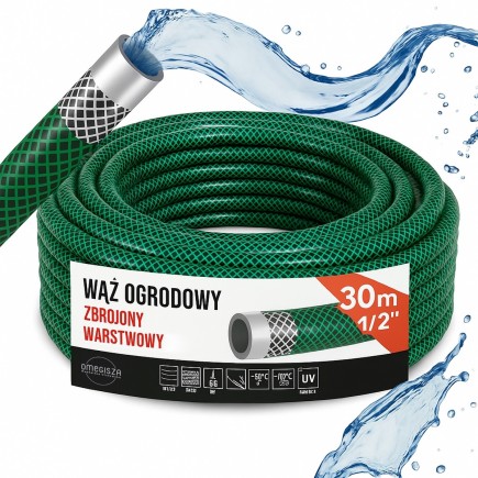 Ogrodowy Wąż Wzmacniany Warstwowy 30m 1/2'