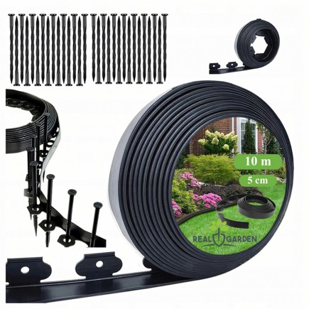 Obrzeże Trawnikowe Ogrodowe 50x50x10m Zestaw 30 Kołków 10 Metrów