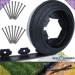 Obrzeże Trawnikowe Ogrodowe 60x50x20m Zestaw 30 Kołków 20 Metrów