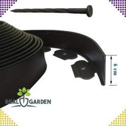 Obrzeże Trawnikowe Ogrodowe 60x50x20m Zestaw 30 Kołków 20 Metrów