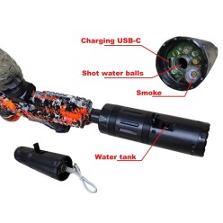 Pistolet Na Żelowe Kulki Świecący Dymiący Przy Wystrzale 40000 Kulek