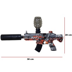 Pistolet Na Żelowe Kulki Świecący Dymiący Przy Wystrzale 40000 Kulek