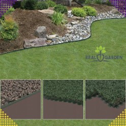 Obrzeże Trawnikowe Ogrodowe 60x50x20m Zestaw 30 Kołków 20 Metrów