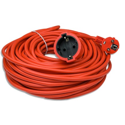 Przedłużacz Ogrodowy Budowlany z Uziemieniem 30 Metrów Gruby 3X2,5