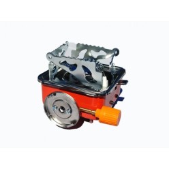 Zestaw Naczyń Turystycznych Garnek Patelnia Czajnik Kubki Sztućce Kuchenka Gazowa Kartusze