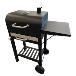 Ogrodowy Grill Duży Ruszt Zamykana Pokrywa z Termometrem