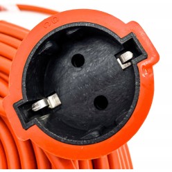 Przedłużacz Ogrodowy Budowlany z Uziemieniem 30 Metrów Gruby 3X2,5