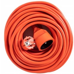 Przedłużacz Ogrodowy Budowlany z Uziemieniem 30 Metrów Gruby 3X2,5