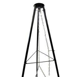 2w1 Wiszący Grill Palenisko Ogrodowe z Regulacją Wysokości