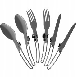 Zestaw Naczyń Turystycznych Garnek Patelnia Czajnik Kubki Sztućce Kuchenka Gazowa Kartusze