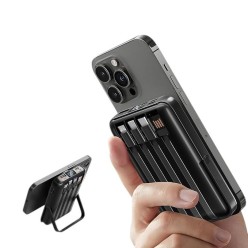 Powerbank 10000 mAh Indukcja USB-C Lightning MicroUSB PD Fast Charging