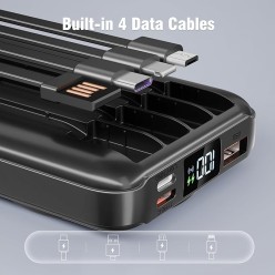 Powerbank 10000 mAh Indukcja USB-C Lightning MicroUSB PD Fast Charging