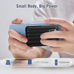 Powerbank 10000 mAh Indukcja USB-C Lightning MicroUSB PD Fast Charging