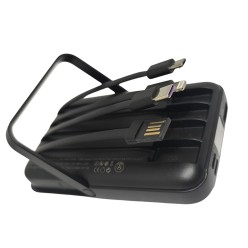 Powerbank 10000 mAh Indukcja USB-C Lightning MicroUSB PD Fast Charging