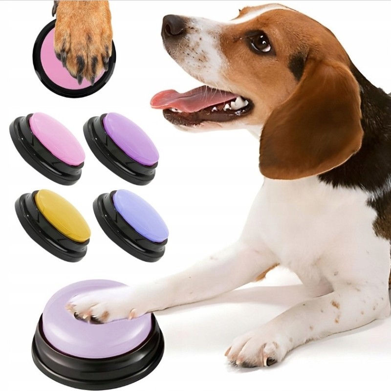 Dźwiękowe Przyciski Szkoleniowe Dla Psa Mówiące 4szt