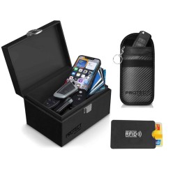 Pudełko Na Klucze Samochodowe Keyless Zestaw z 2xEtui