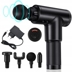 BEZPRZEWO PISTOLET DO MASAŻU MASAŻER MIĘŚNI 6SPEED