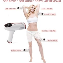 Depilator Laserowy Błyskowy IPL 9 Poziomów Mocy