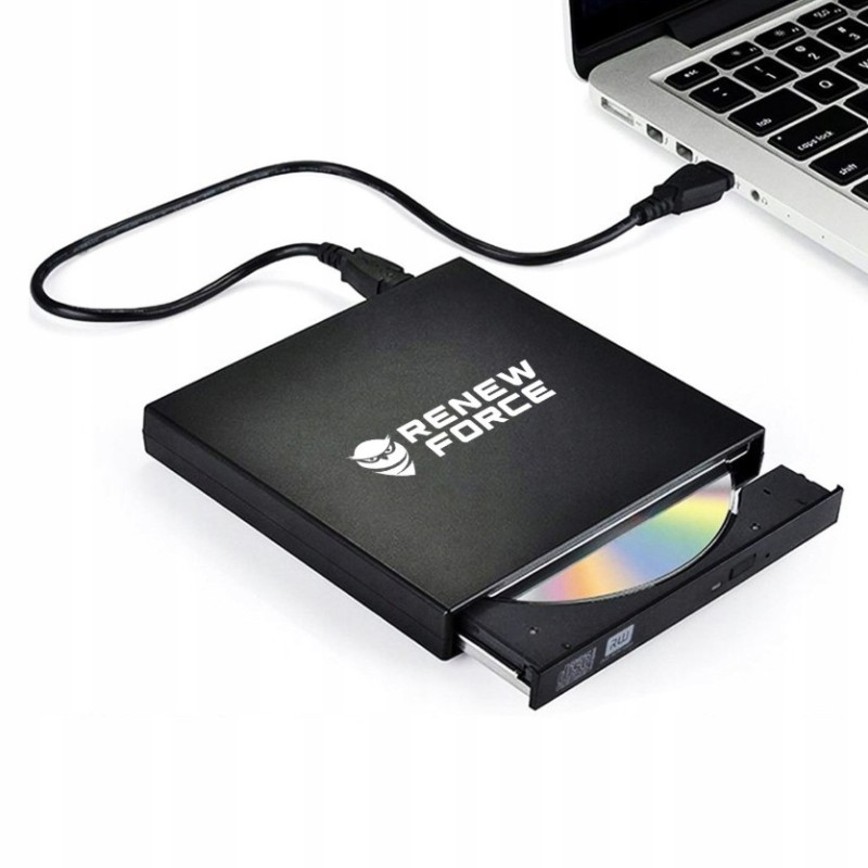 Napęd Zewnętrzny Nagrywarka Odtwarzacz CD-R DVD USB Do Laptopa Przenośny