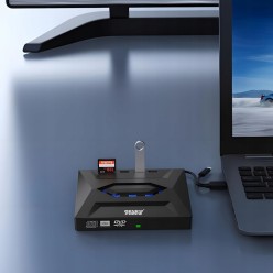 Zewnętrzny Napęd Nagrywarka CD/DVD RW 5w1 USB 3.0 z Czytnikiem KART SD/TF