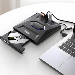 Zewnętrzny Napęd Nagrywarka CD/DVD RW 5w1 USB 3.0 z Czytnikiem KART SD/TF