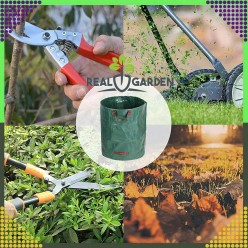 3 Worki Ogrodowe Torba Ogrodowa Pojemnik na Liście Trawę 120L