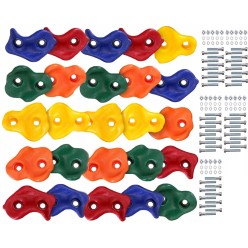 Ścianka Wspinaczkowa Kamienie Wspinaczkowe Skałki Uchwyty 25szt
