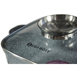 Zestaw Garnki Brytfanny Ceramiczne Marmurowe Indukcja Edel Hoff 6 elementów