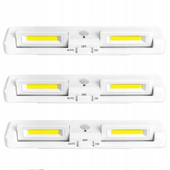 Zestaw 3 lampek LED z czujnikiem ruchu do mebli 22cm