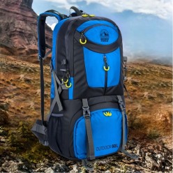 Plecak Górski Turystyczny Trekkingowy 60L Zestaw z Latarką