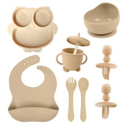 Naczynia Silikonowe Dla Niemowląt Komplet 9 Elementów