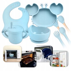 Naczynia Silikonowe Dla Niemowląt Komplet 10 Elementów