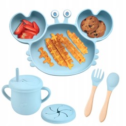 Naczynia Silikonowe Dla Niemowląt Komplet 10 Elementów