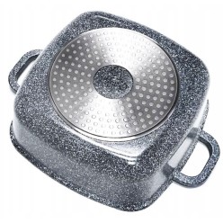 Zestaw Garnki Brytfanny Ceramiczne Marmurowe Indukcja Edel Hoff 6 elementów