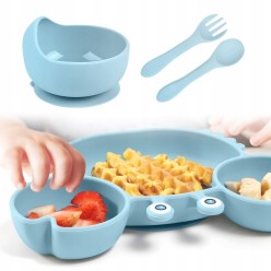 Naczynia Silikonowe Dla Niemowląt Komplet 10 Elementów