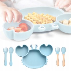 Naczynia Silikonowe Dla Niemowląt Komplet 10 Elementów