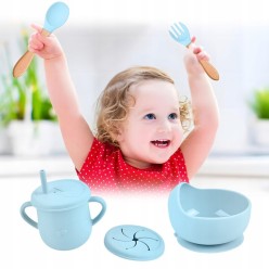 Naczynia Silikonowe Dla Niemowląt Komplet 10 Elementów