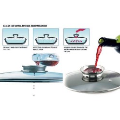 Zestaw Garnki Brytfanny Ceramiczne Marmurowe Indukcja Edel Hoff 6 elementów