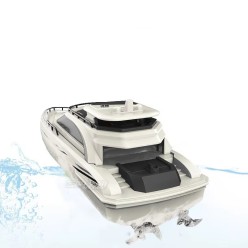 Łódź Motorowa RC Dwu Silnikowa Zdalnie Sterowana 29CM