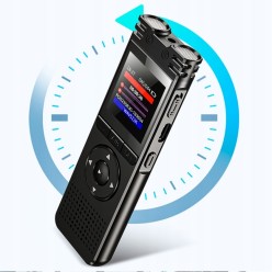 Dyktafon Profesjonalny Aktywacja Głosem Jakość 1536Kbps 32GB