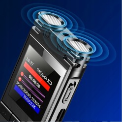 Dyktafon Profesjonalny Aktywacja Głosem Jakość 1536Kbps 32GB