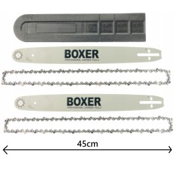 Piła Spalinowa 8 KM/5,9 kW Prowadnica 2x45cm 550ml