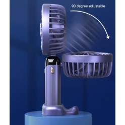 2w1 Przenośny Mini Wentylator i Stojak Na Telefon