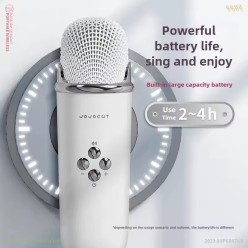 Zestaw 2w1 Głośnik Bluetooth z Mikrofonem Karaoke w Stylu Retro