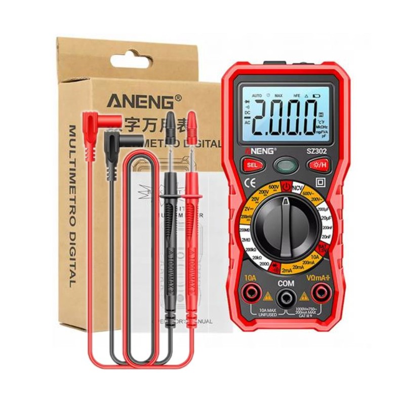 Multimetr Miernik z Funkcją Wykrywania Przewodów w Ścianie NCV