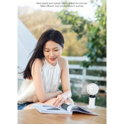 2w1 Przenośny Mini Wentylator i Stojak Na Telefon