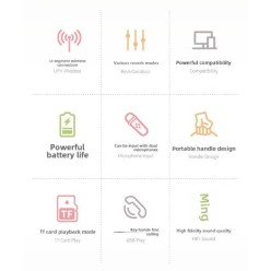 Zestaw 2w1 Głośnik Bluetooth z Mikrofonem Karaoke w Stylu Retro