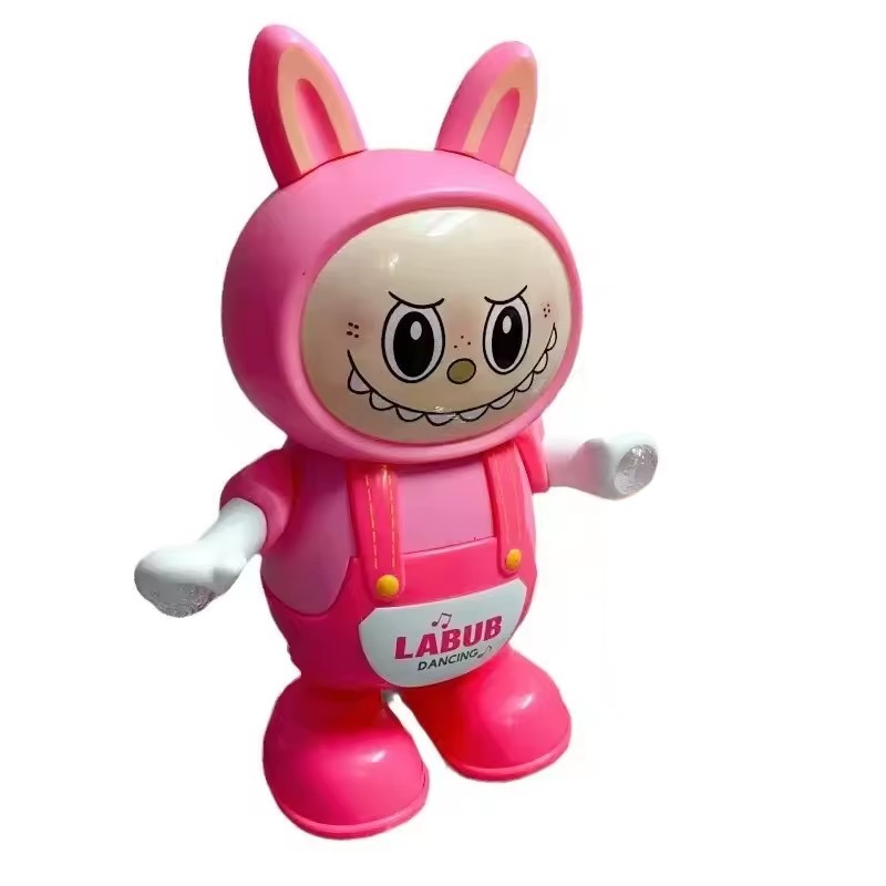 Tańcząca Zabawka Labubu Śpiewająca Świecąca 23cm