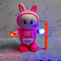 Tańcząca Zabawka Labubu Śpiewająca Świecąca 23cm