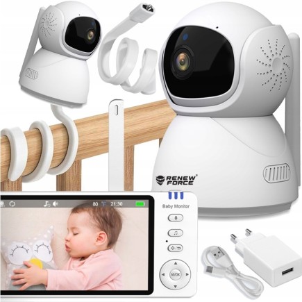 Wielofunkcyjna Elektroniczna Niania Interkom, Pomiar Temperatury, Alarm, Kołysanki